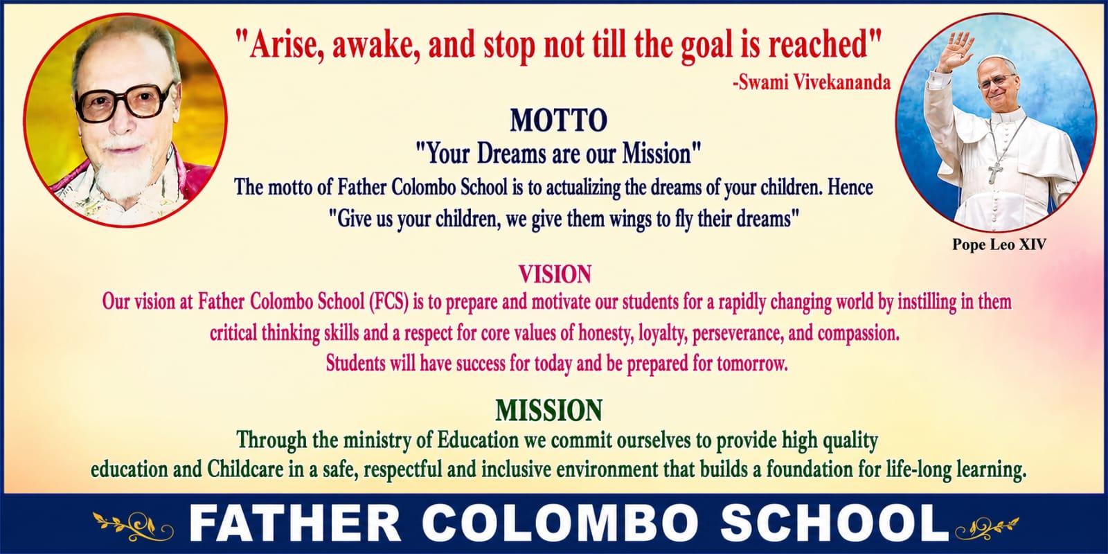 School motto, vision and mission